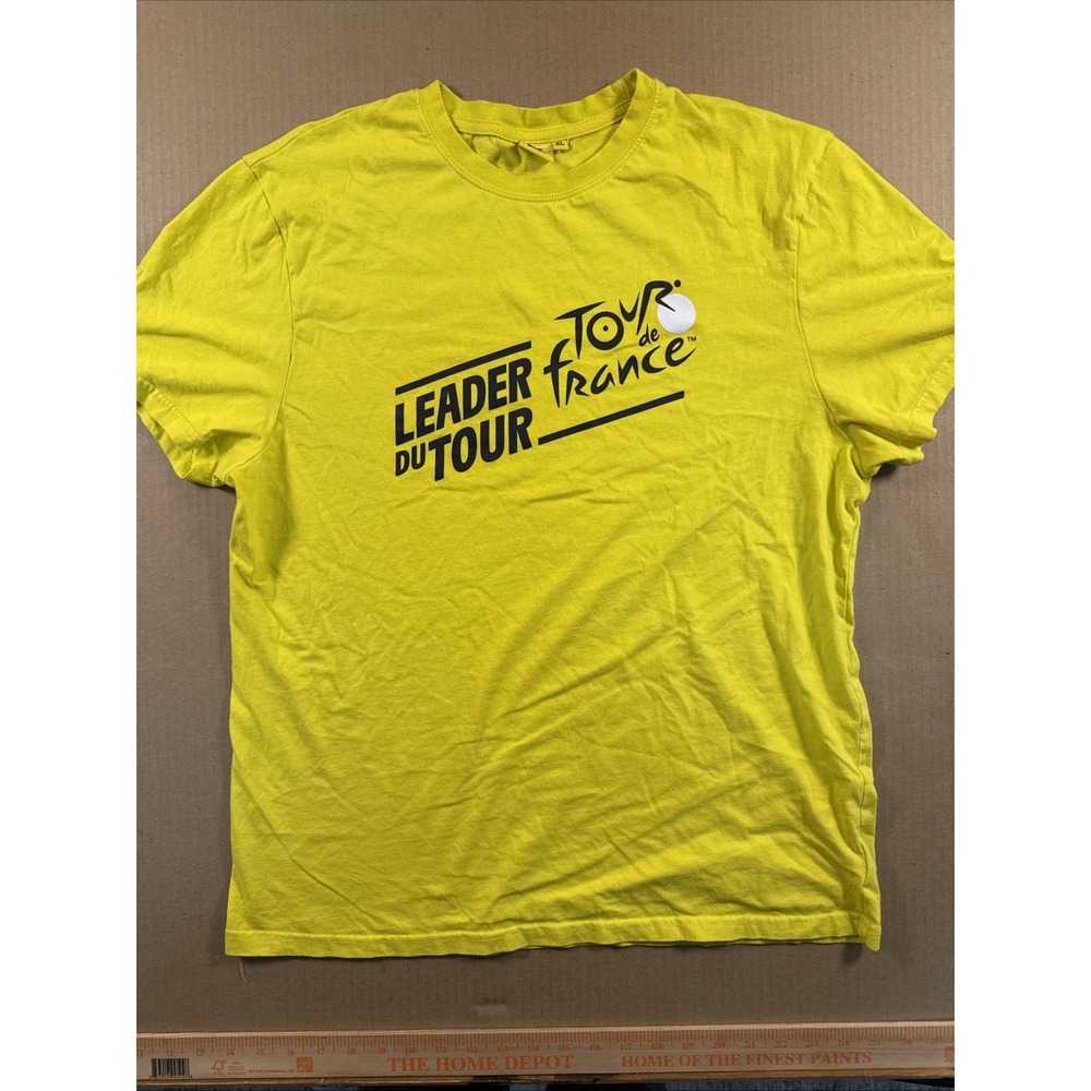 Men's Clique Tour de France Cycling Race Yellow T-Shirt Adult X-Large